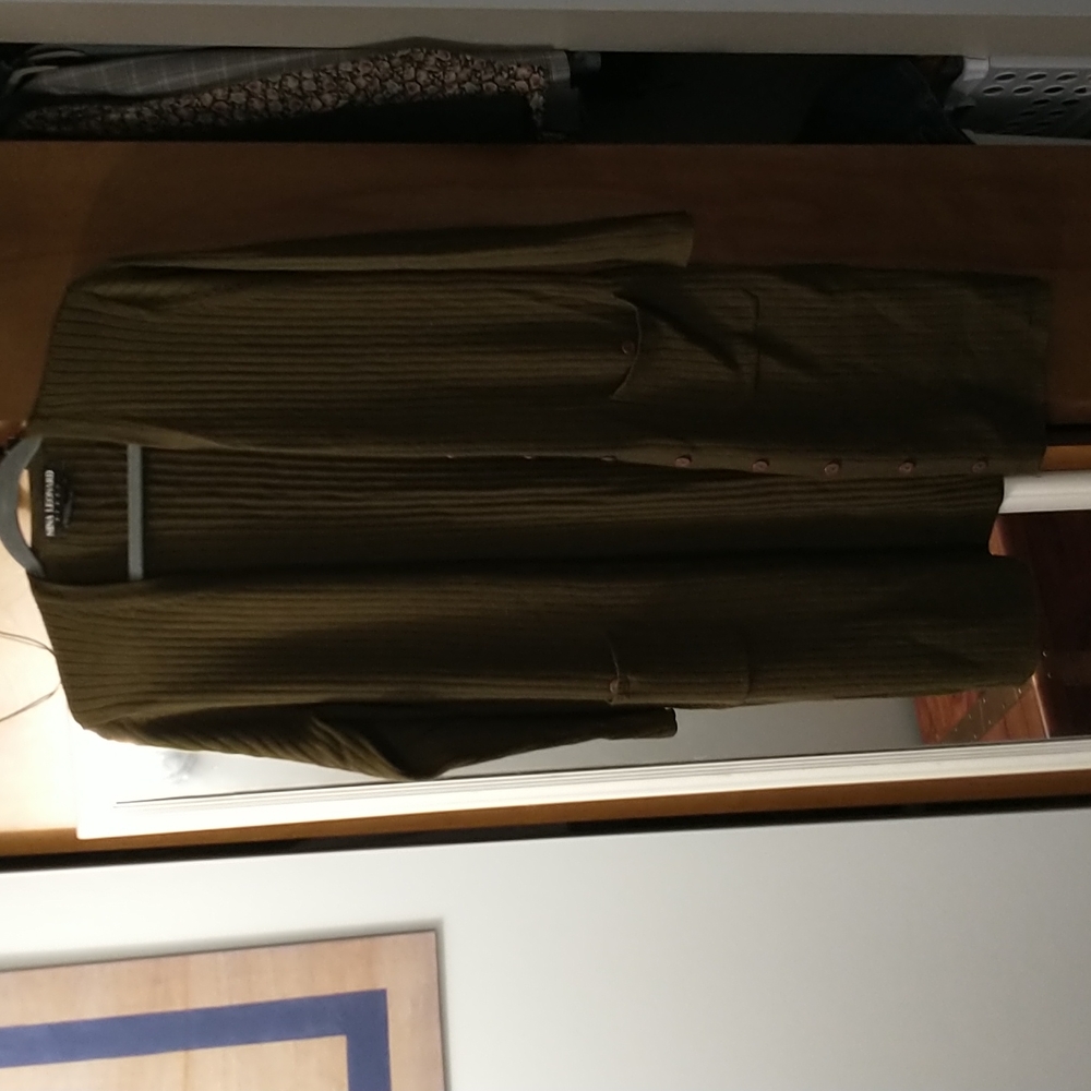 Olive green long sweater